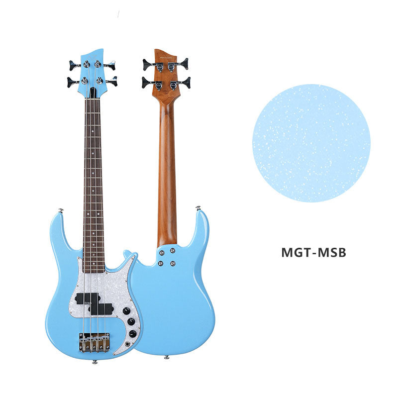 AKAMA MINI GROOVE T  Mini Bass -pbass  33 Inch, 2.4KG, with High - Sensitivity Pickup, for Beginners & All - Style Play