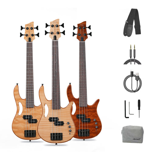 AKAMA MINI BEAST  Mini Bass travel bass - ultra-lightweight silent portable electro-acoustic bass high - quality, portable bass for music lovers