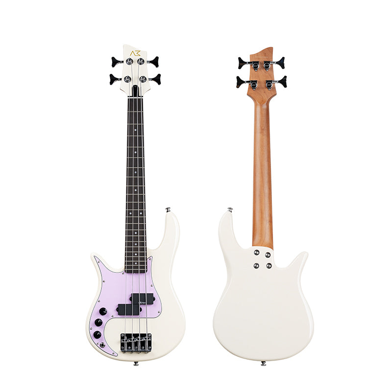 AKAMA MINI GROOVE T  Mini Bass -pbass  33 Inch, 2.4KG, with High - Sensitivity Pickup, for Beginners & All - Style Play
