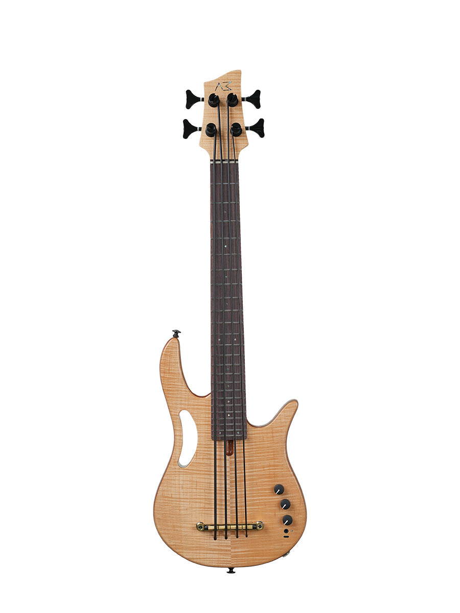AKAMA Nylon String Mini Bass - Compact & Portable for Beginners & Pros, 31.5-inch, Ideal for Travel & Practice