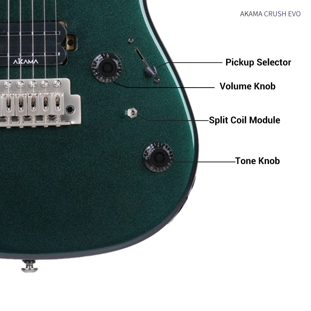 AKAMA CRUSH-EVO Electric Guitar for Beginners & Intermediate Players