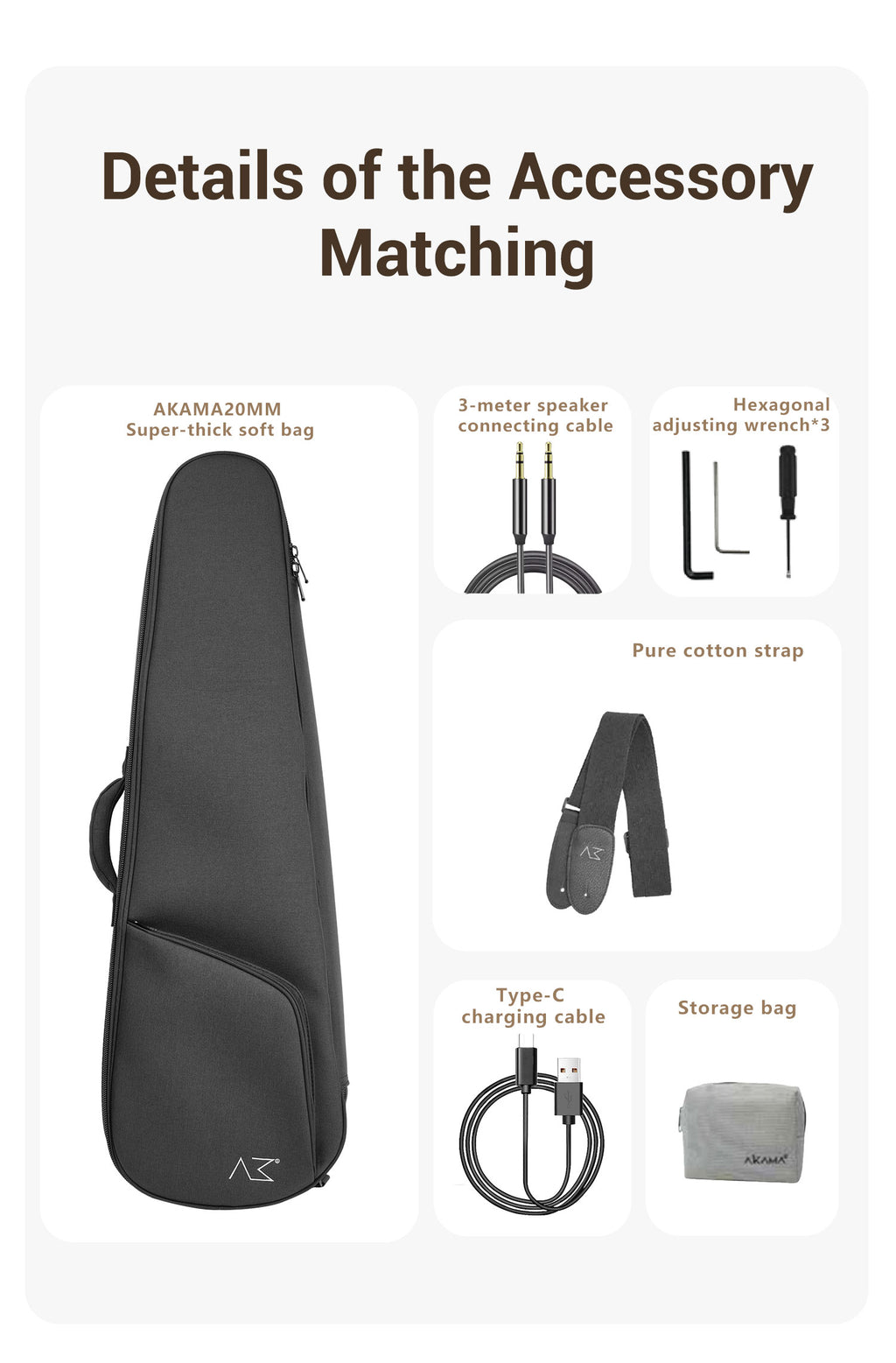AKAMA MINI BEAST  Mini Bass travel bass - ultra-lightweight silent portable electro-acoustic bass high - quality, portable bass for music lovers